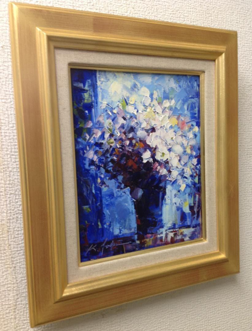 絵画 油絵 青木今陽 抽象画　幻想的な心象