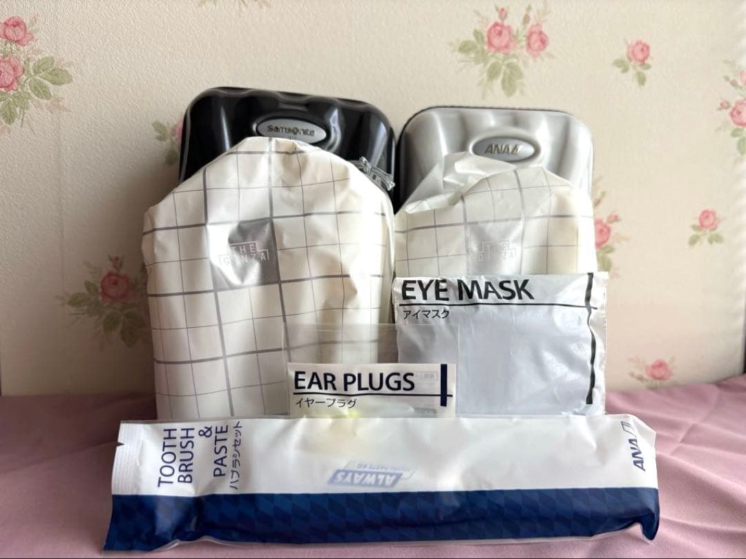 ANAファーストクラスアメニティ※サムソナイトケース型ポーチ&ザ・ギンザ