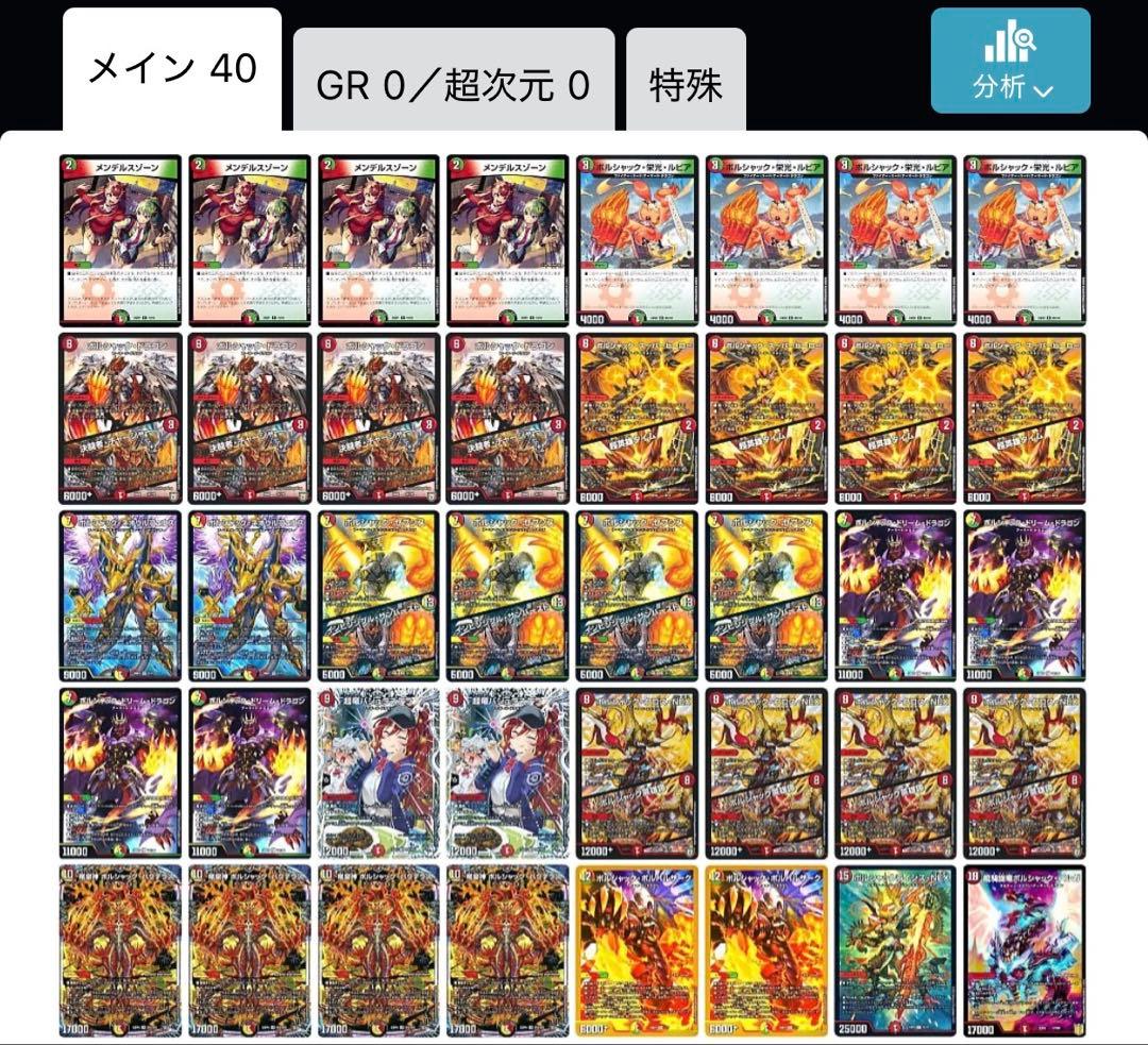 リースボルシャックデッキ 赤緑白 デュエマ 本格構築 入れ替えパーツ付き