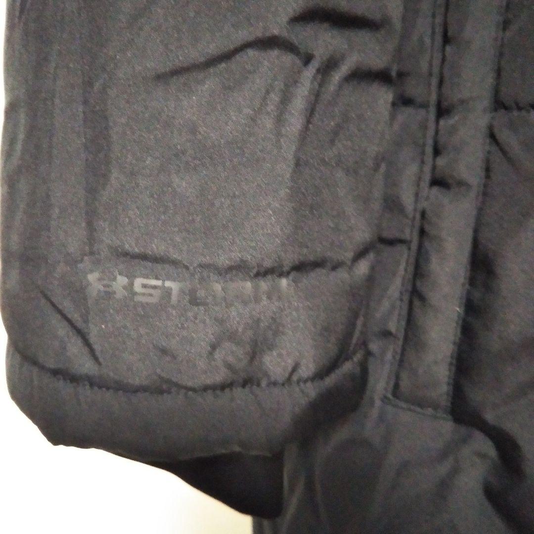 美品 アンダーアーマー ベンチコート ロングコート XLブラック 黒