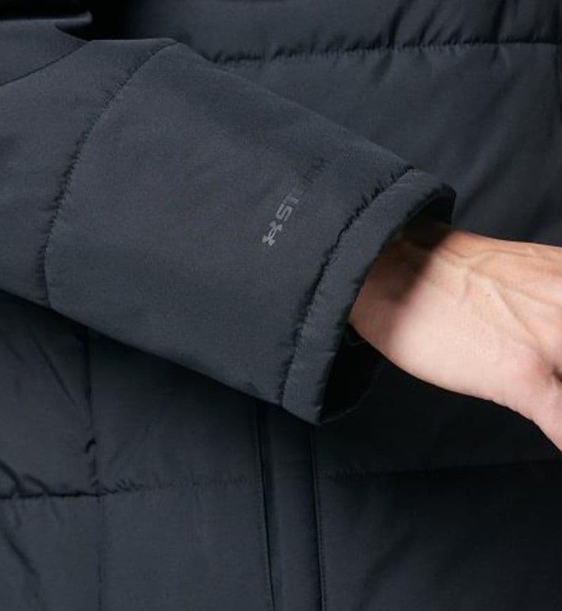 美品 アンダーアーマー ベンチコート ロングコート XLブラック 黒