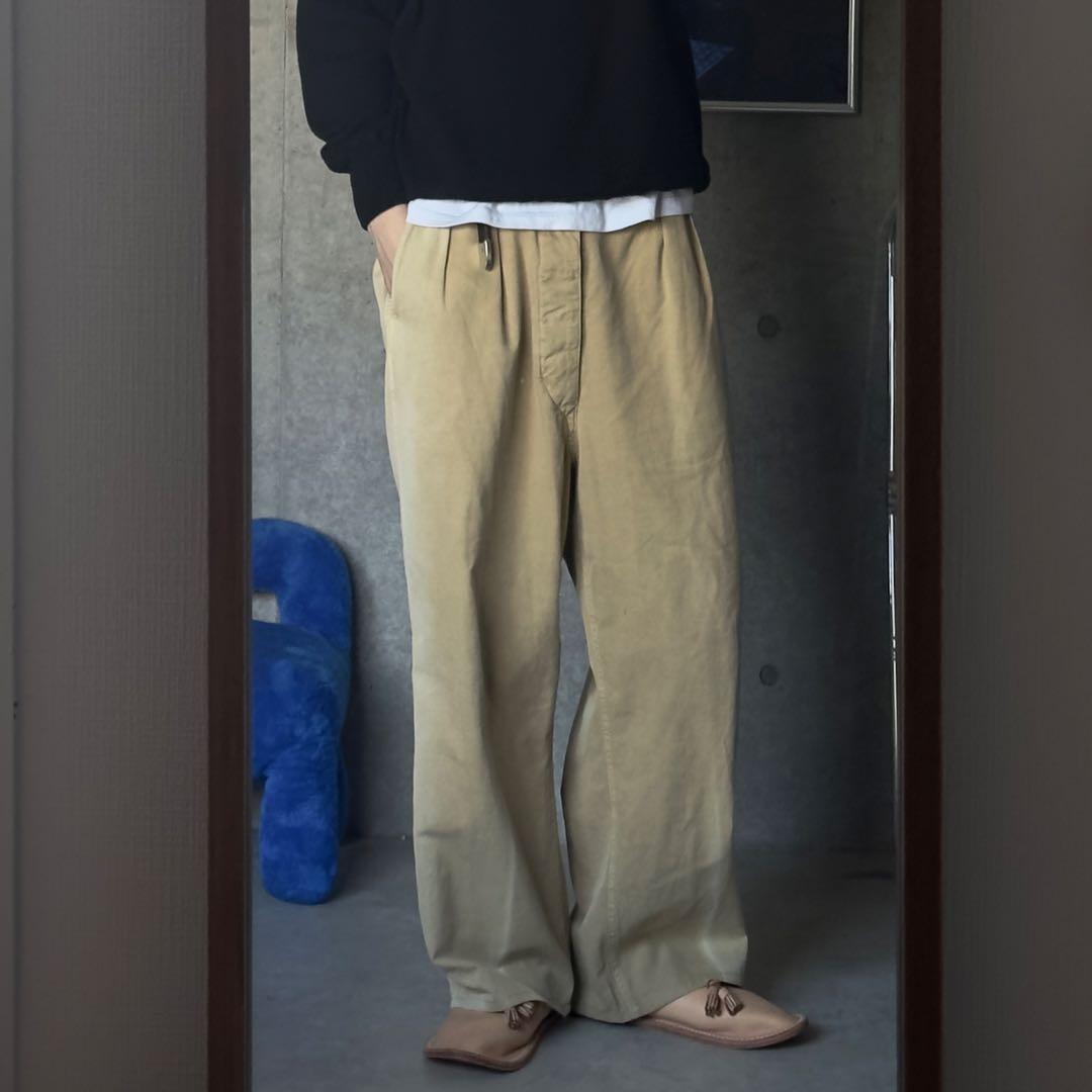 パンツ AURALEE GABARDINE PRODUCT DYED PANTS