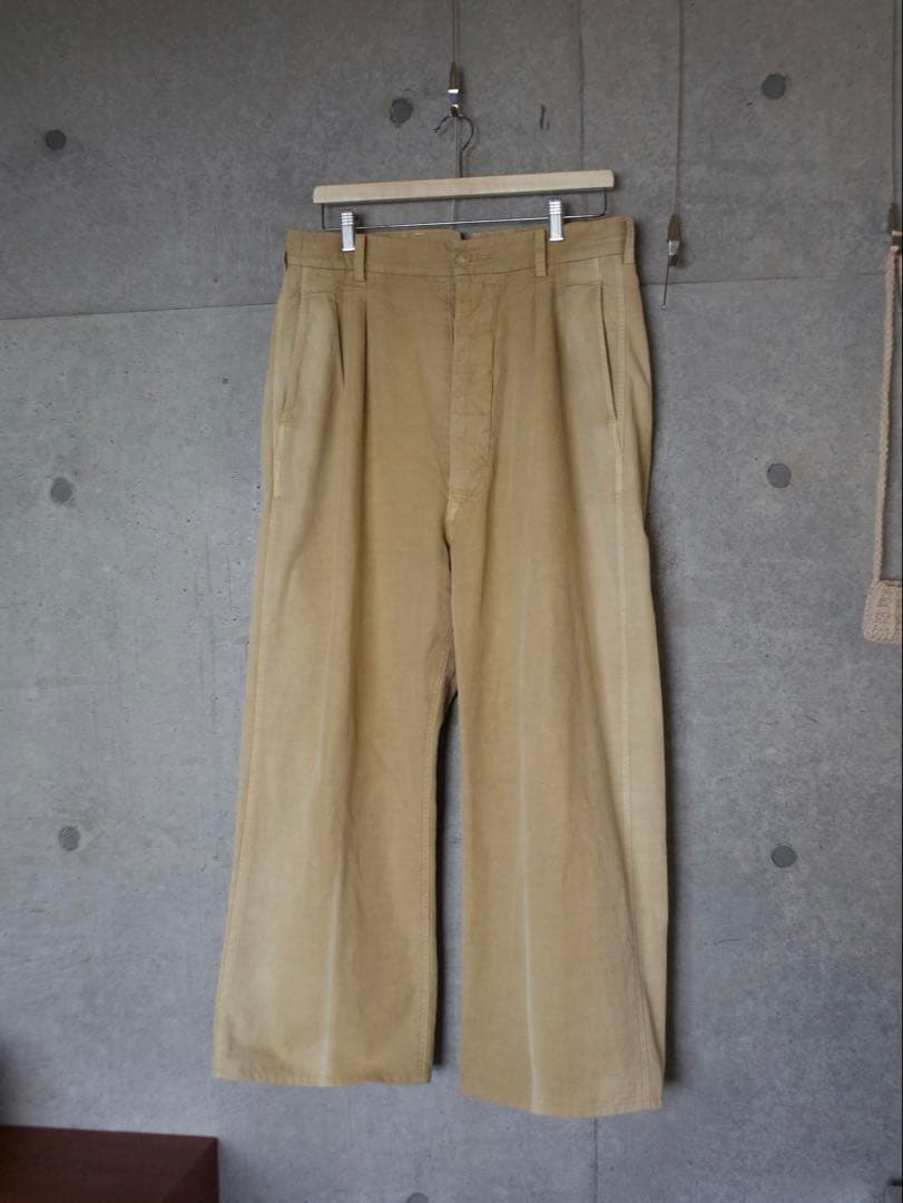 パンツ AURALEE GABARDINE PRODUCT DYED PANTS