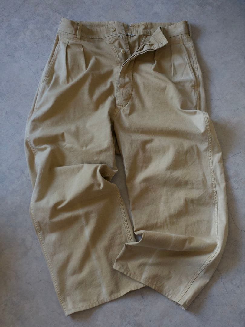 パンツ AURALEE GABARDINE PRODUCT DYED PANTS