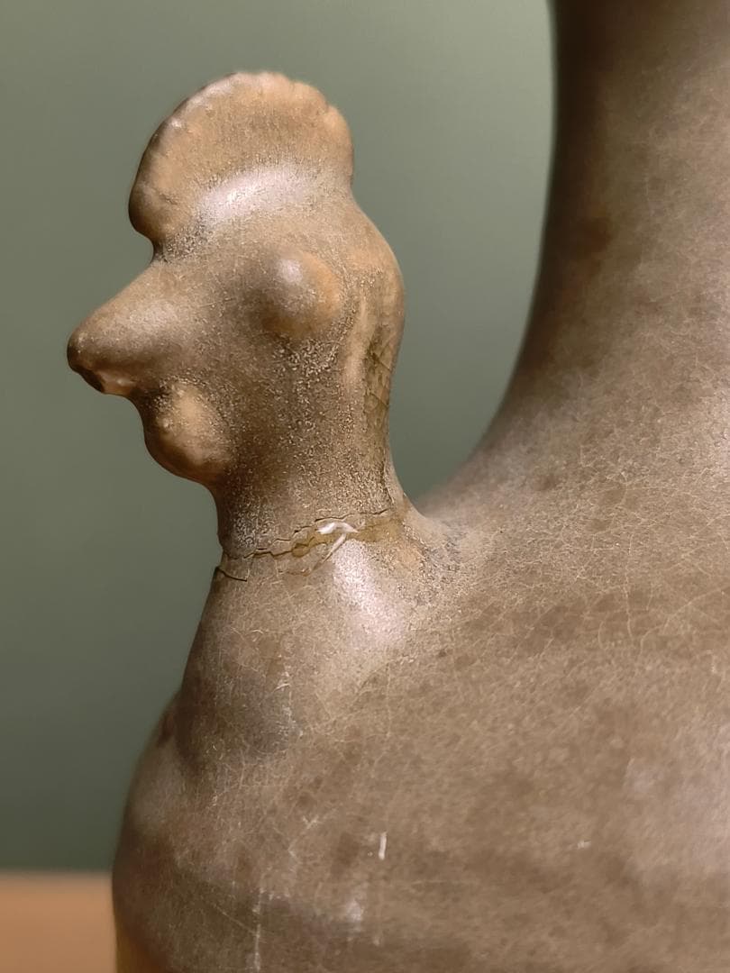 龍泉窯雞首壺 宋青瓷水注 酒器 中國古美術 茶器 茶道具