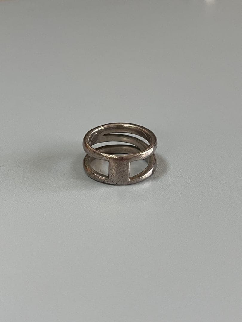 名作★ティファニー ダイアゴナル リング ヴィンテージ シルバー925 13号