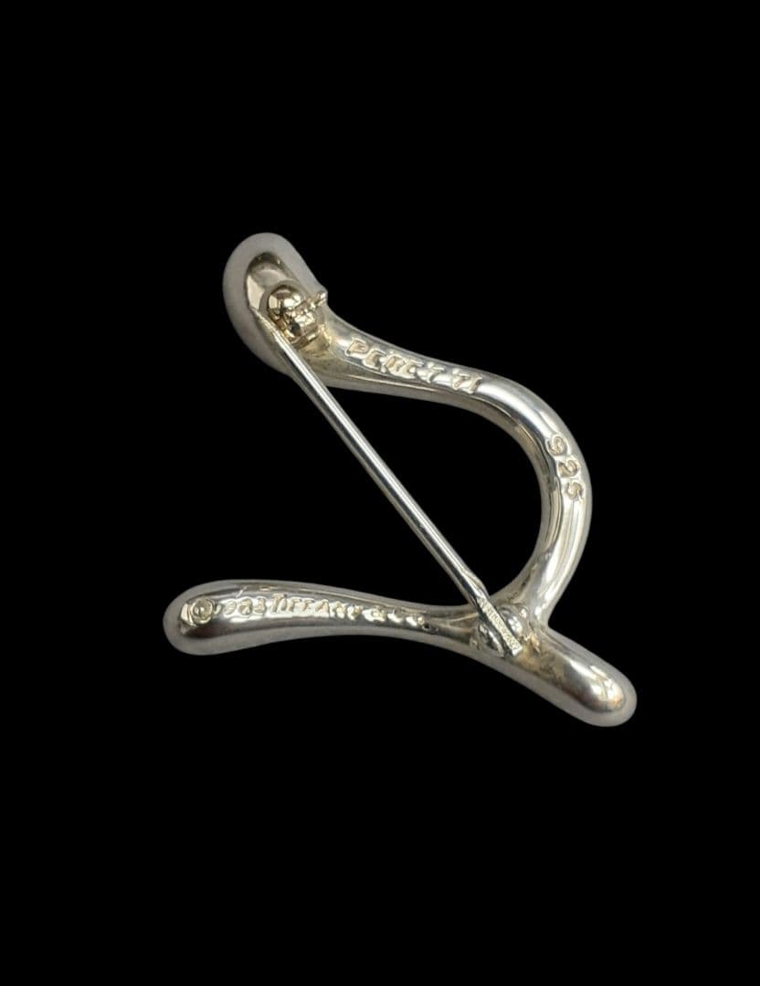 ティファニー シルバー925 イニシャルnブローチ TIFFANY