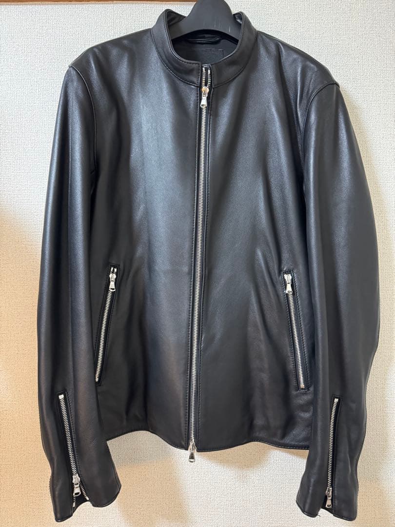 green label relaxing★シープスキンレザー シングルライダース