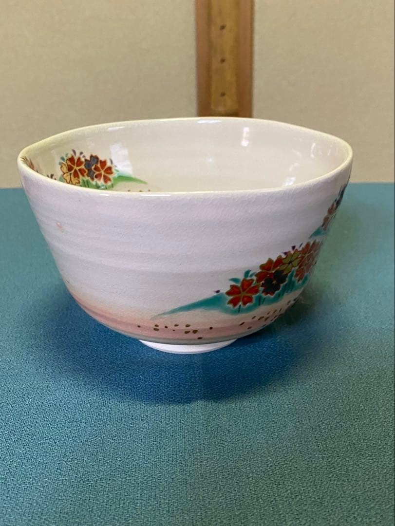 ⭐️本日限定⭐️茶道具/茶碗 中村能久 『色絵 吉野山之図』京焼 東福窯　共箱