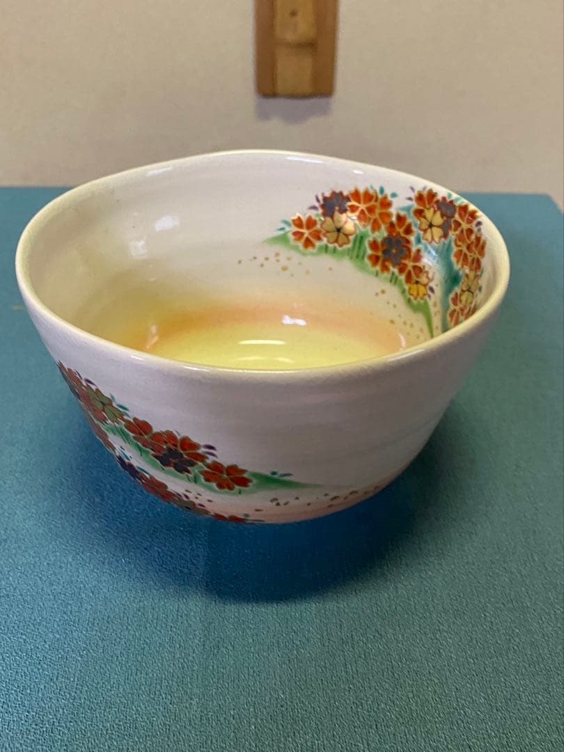 ⭐️本日限定⭐️茶道具/茶碗 中村能久 『色絵 吉野山之図』京焼 東福窯　共箱