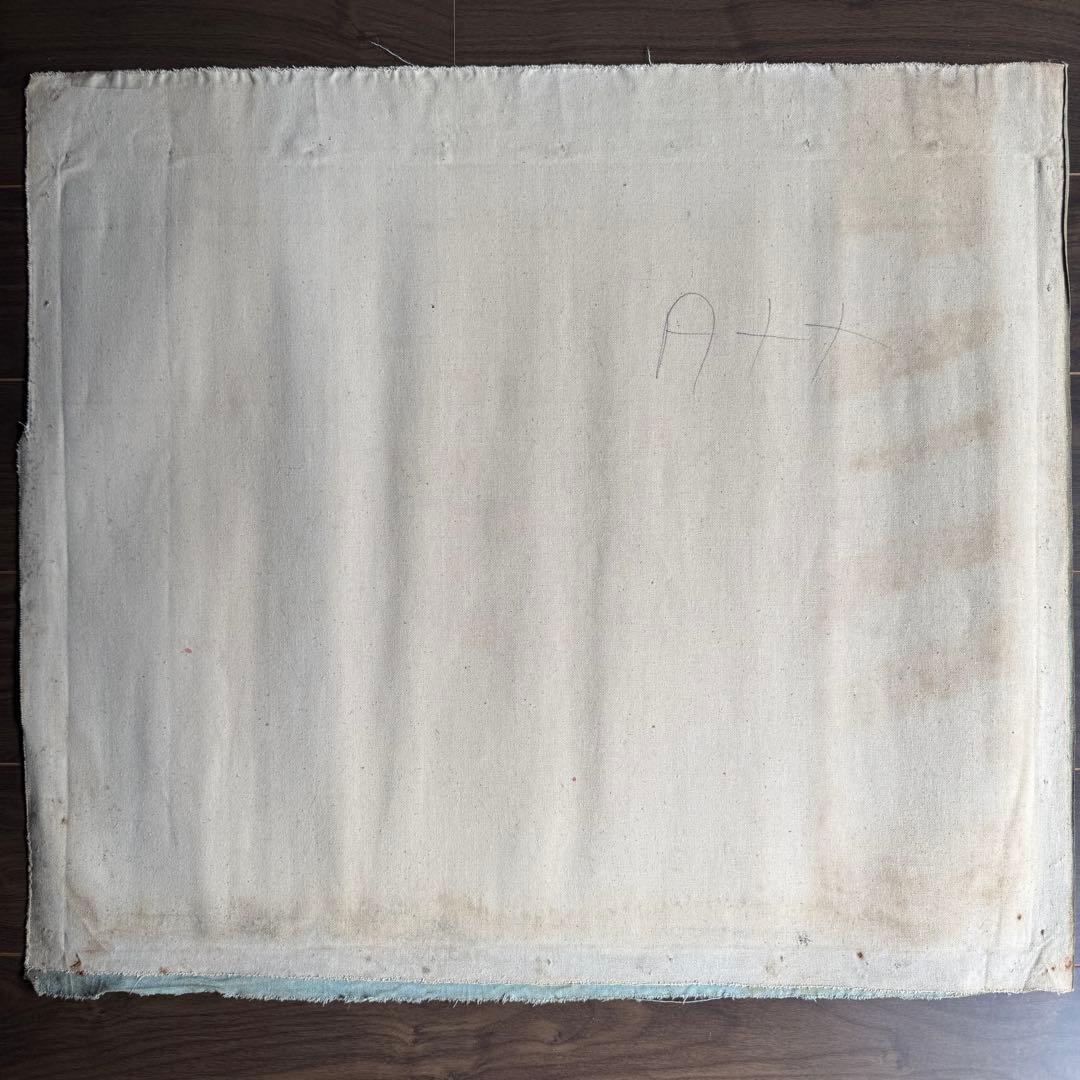 【ハイチアート】絵画 マーケット サイン有り ハイチアン　ヴィンテージ