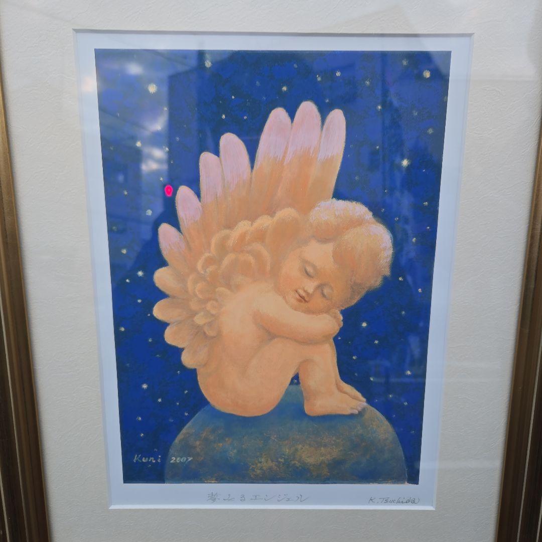 Kuri 2007 天使の絵画　リトグラフ