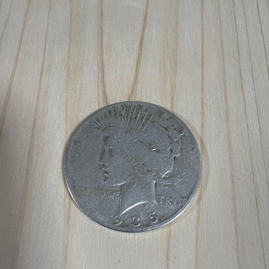 1935年 ピースダラー 銀貨 自由の女神像 鷹デザイン