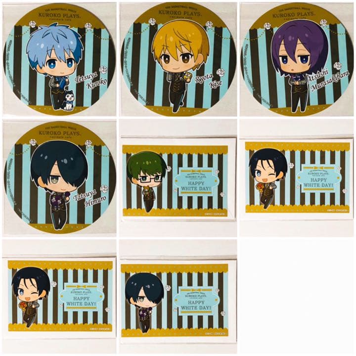 新品★黒子のバスケ★アニカフェ★特典★コースター＆ポストカード★8点セット