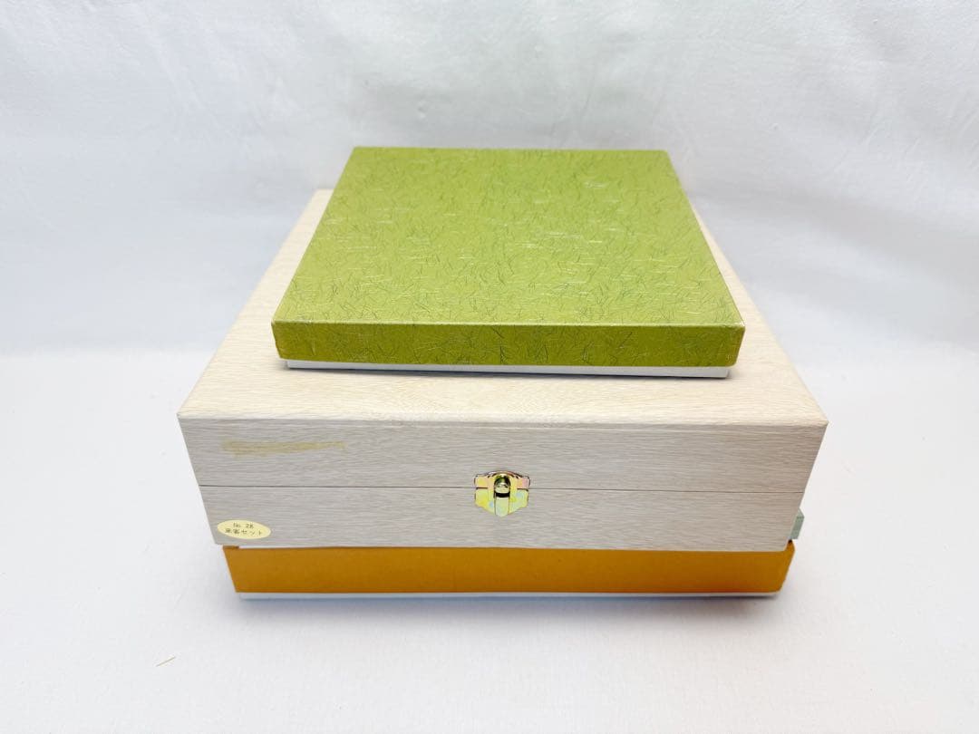 未使用 茶道具 木製漆器 飛騨春慶塗 丸盆 欅 小判形盆 等4点まとめて 元箱