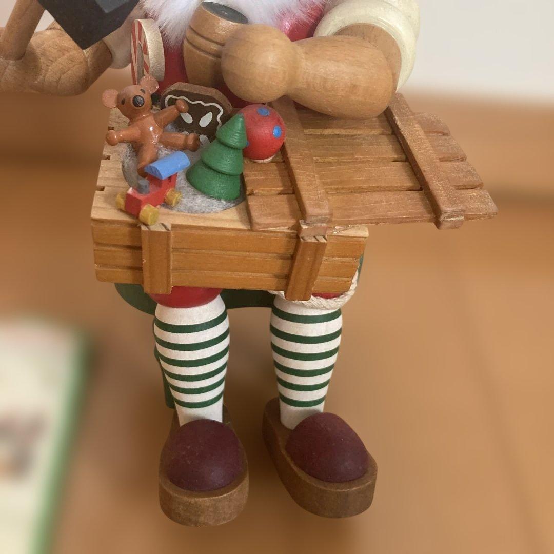 ドイツ製　サンタクロースパイプ人形