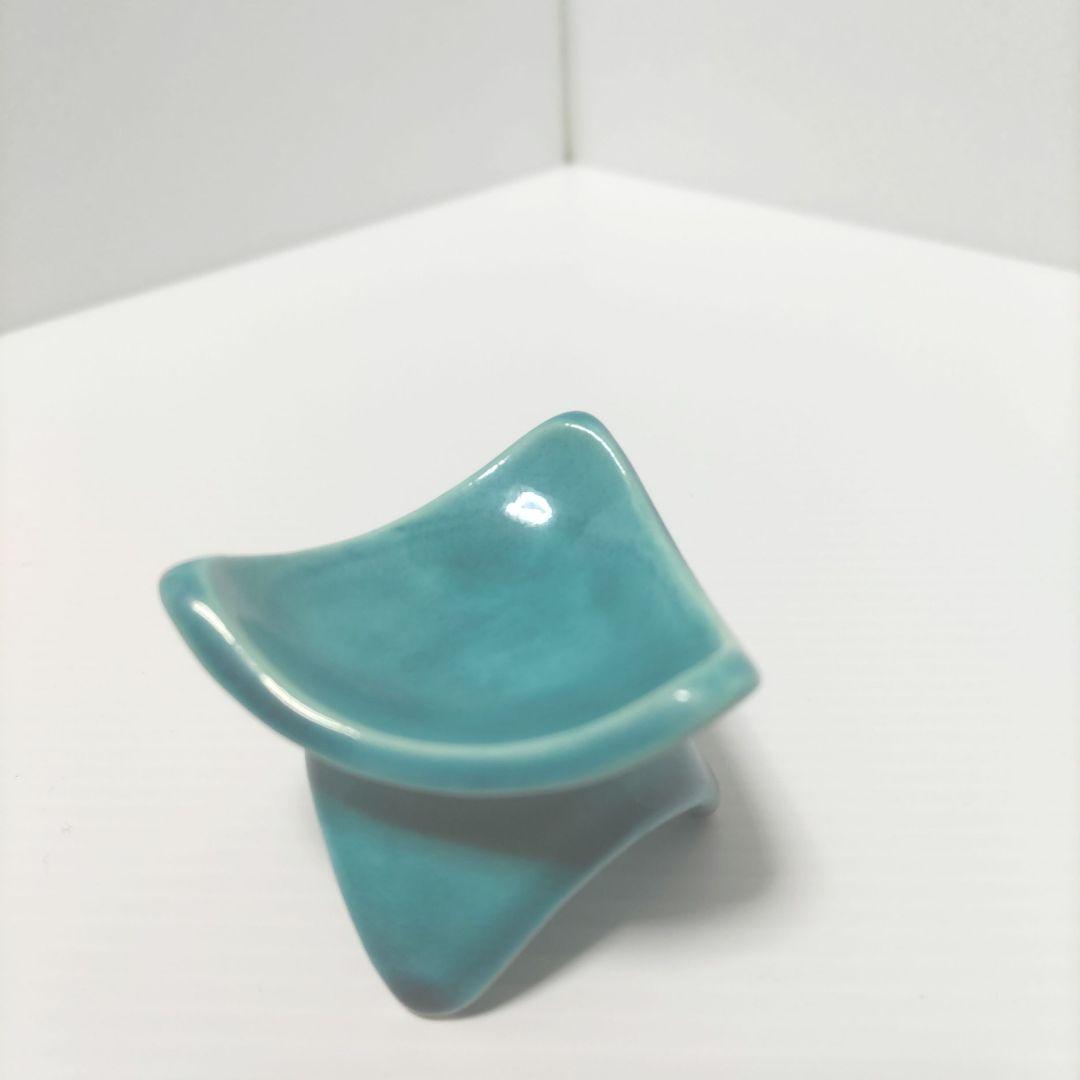 茶道具　七種 蓋置 交趾　橋本 紫雲