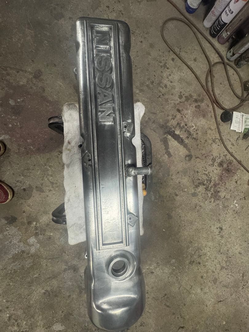 デカ文字希少　日産純正 L型エンジン用 ベッドカバーカムカバー