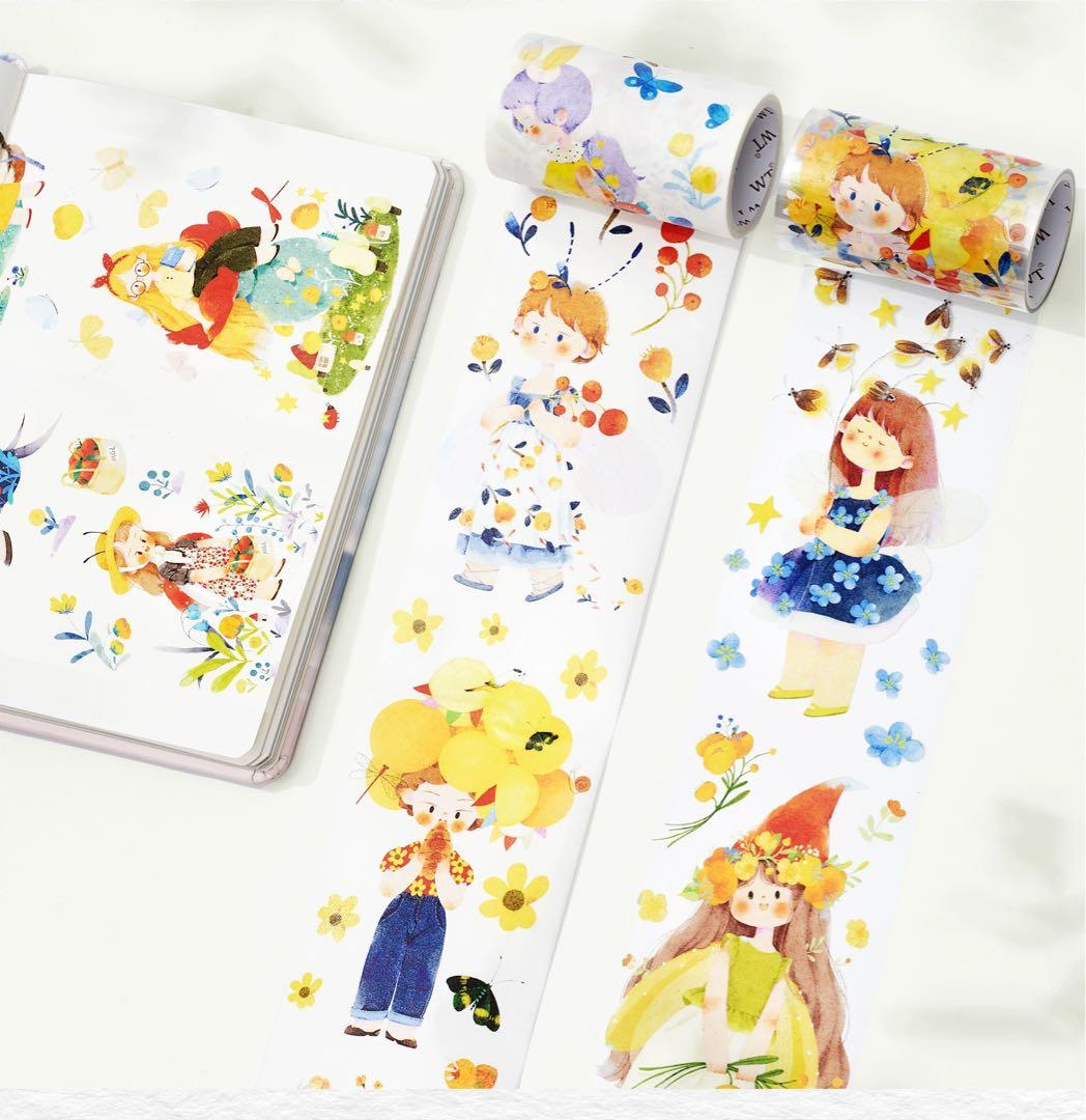 ⭐️SALE⭐️WT《夏日昆虫少女》 海外マスキングテープ 【1193】