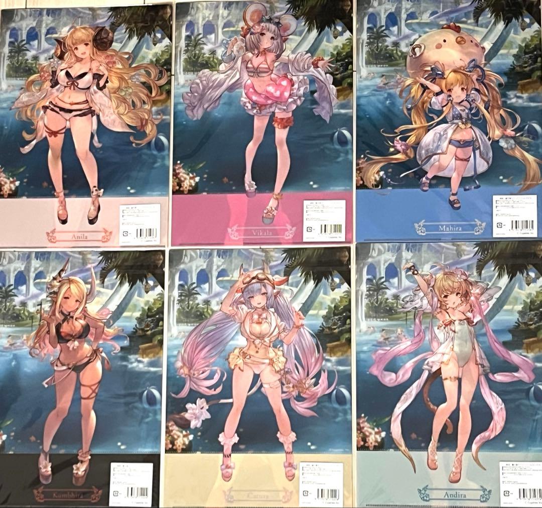 グラブル 十二神将 着せ替え クリアファイル 6種セット　未使用品