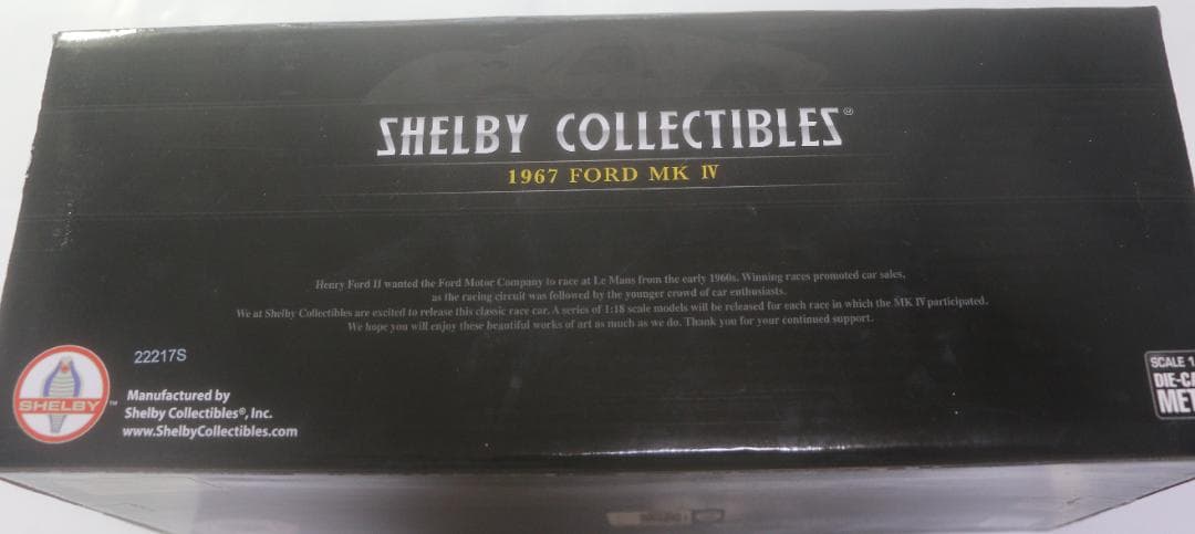 シェルビーコレクションズ １９６７　フォードマークⅣ　1/18　 中古品