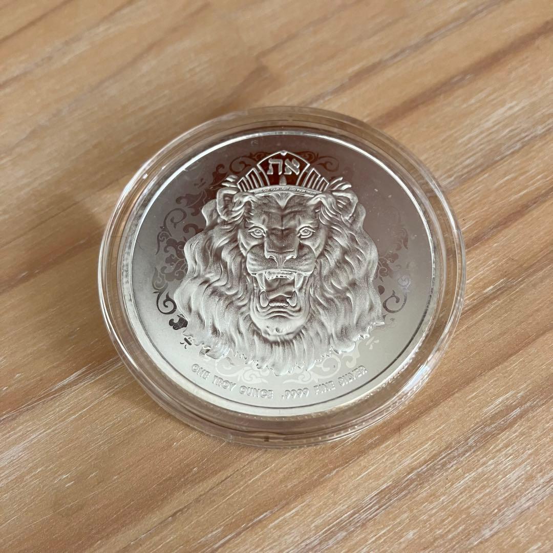 8枚◇ニウエ「とどろく・ユダのライオン」1オンス 銀貨