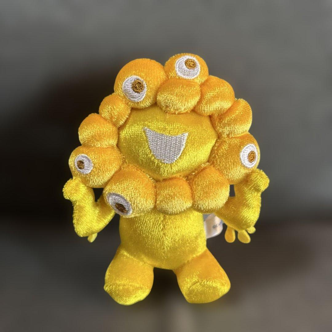 ミャクミャク　カラビナ付きマスコット　お座り　ゴールド