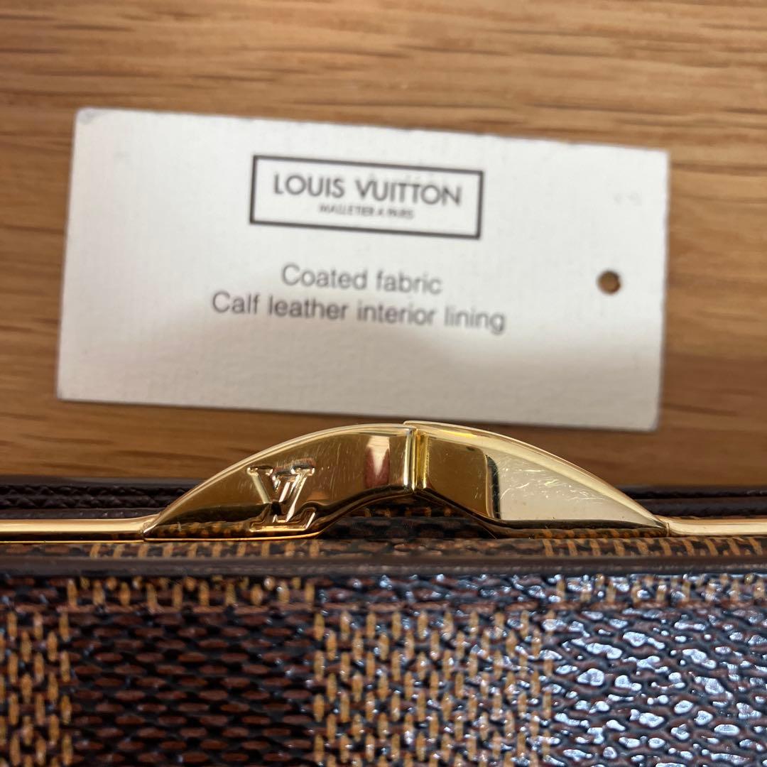 ルイ・ヴィトン　ダミエ　サイフ　二つ折り がま口財布