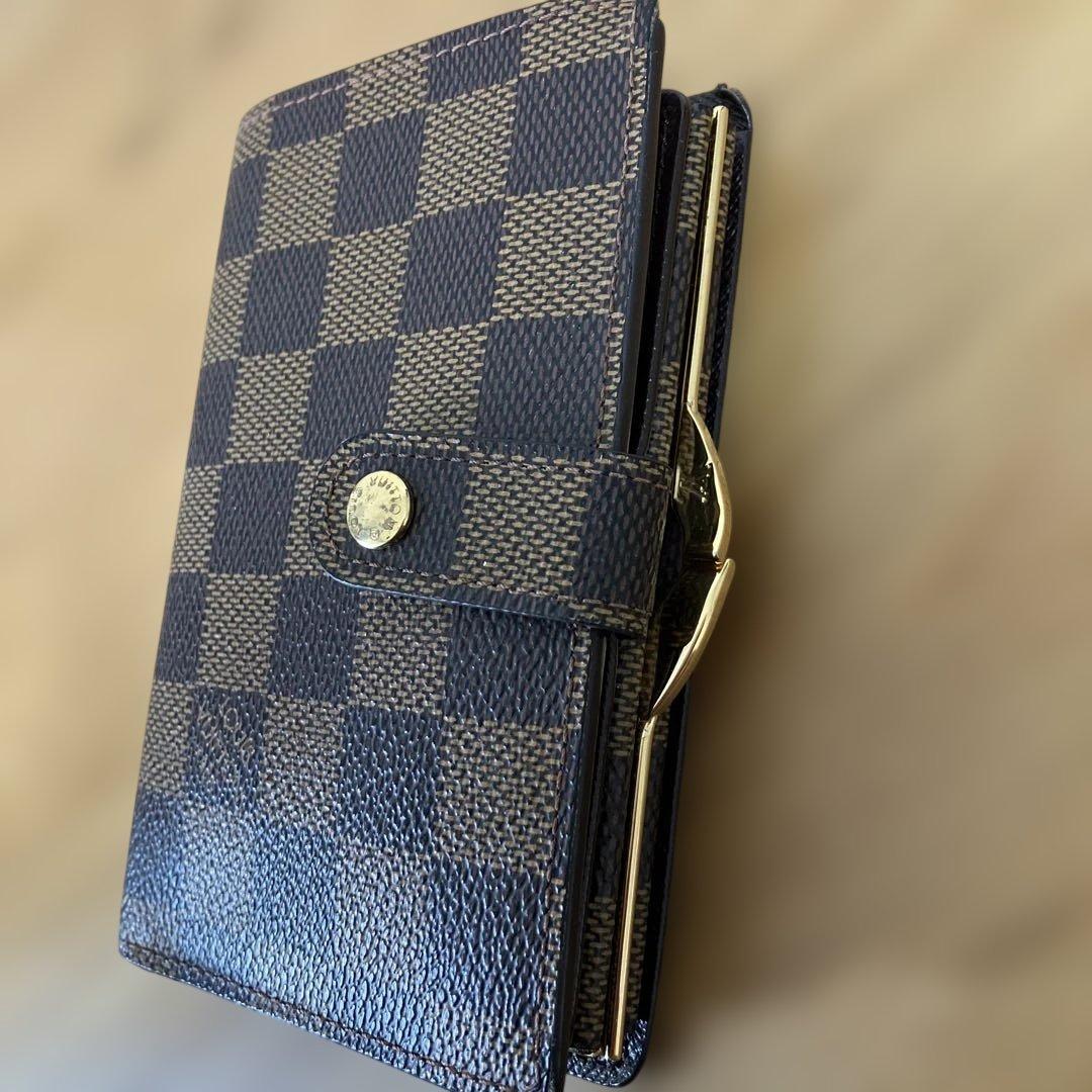 ルイ・ヴィトン　ダミエ　サイフ　二つ折り がま口財布