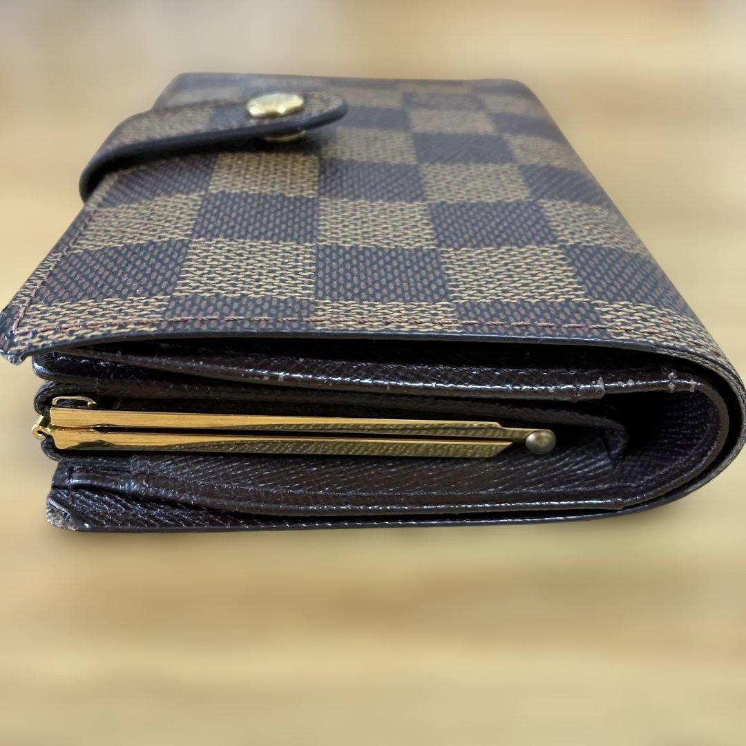 ルイ・ヴィトン　ダミエ　サイフ　二つ折り がま口財布