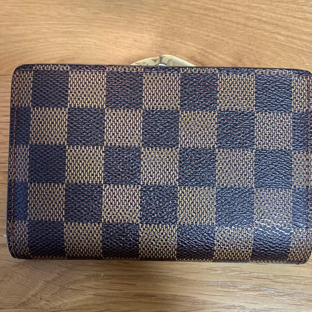 ルイ・ヴィトン　ダミエ　サイフ　二つ折り がま口財布