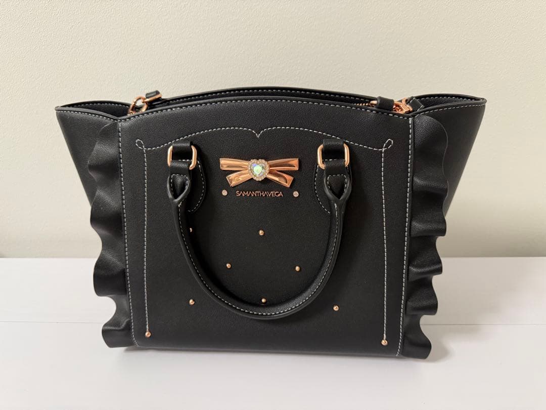 サマンサタバサ リボンスタッズフラッター 小