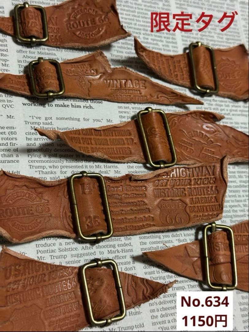 専用 革タグ レザータグ ハンドメイド