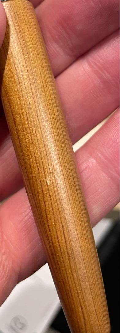 屋久杉万年筆 14K 桐箱付き PTB-50000Y #3776