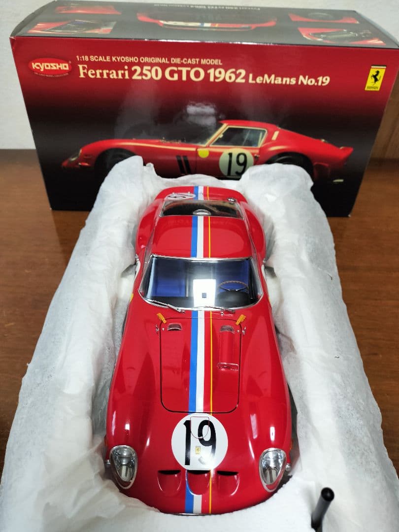 京商1/18フェラーリ250GTO1962ルマン【No19】