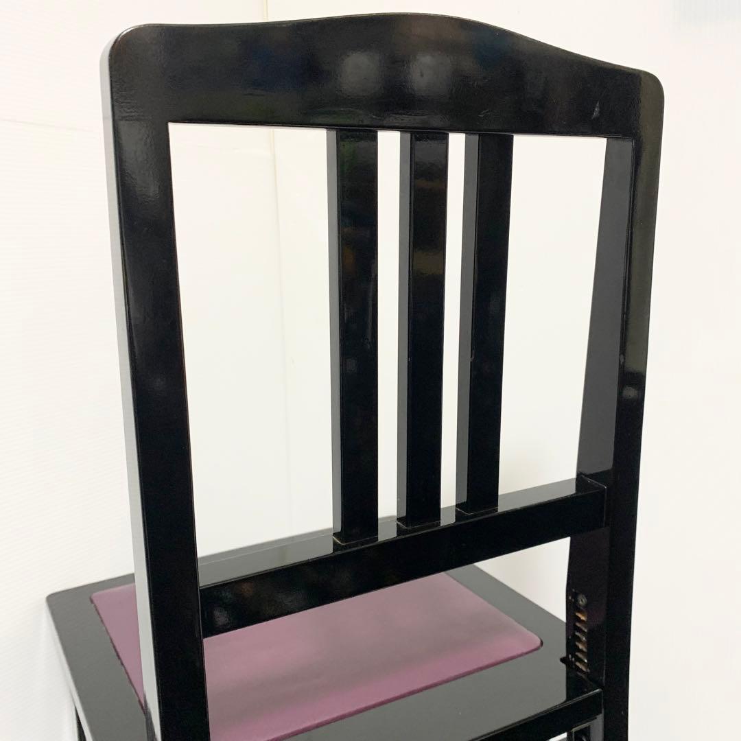 ピアノ椅子トムソン型 高低 背もたれ付き ヴィンテージ