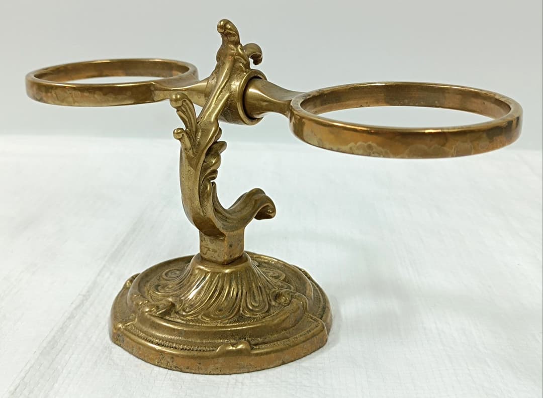 michiko　イタリア製 真鍮/陶器製 ソープディッシュ&タンブラー