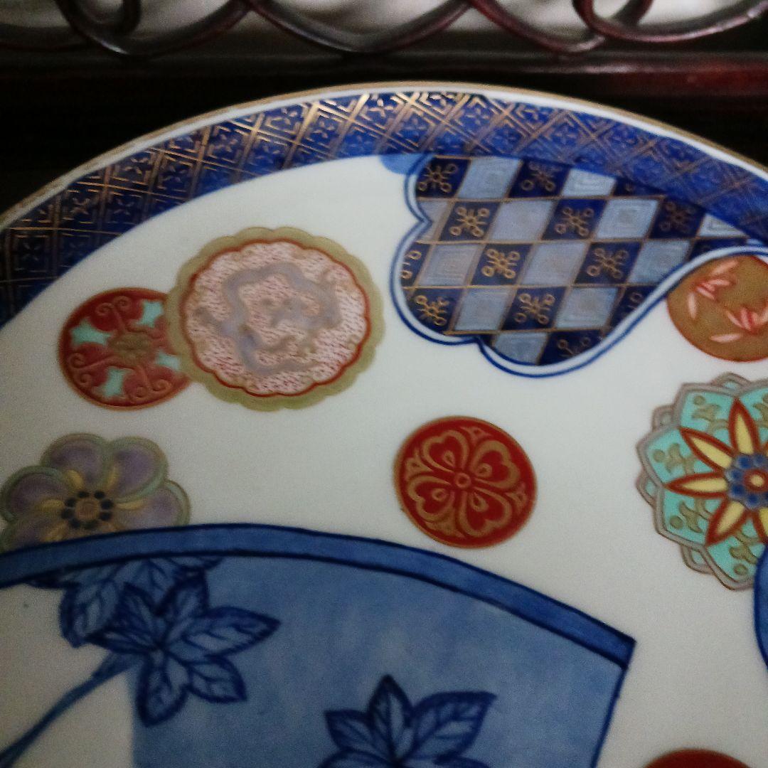 希少 骨董【オールド香蘭】8.5寸皿 26cm