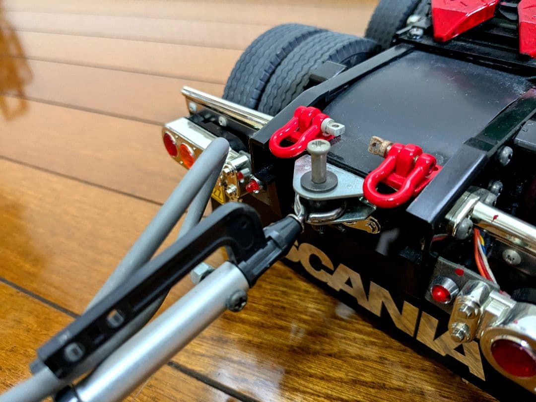 タミヤ　1/14　キングハウラー、ポールトレーラー、タイヤ等