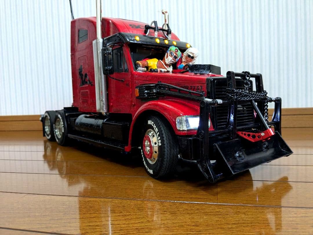 タミヤ　1/14　キングハウラー、ポールトレーラー、タイヤ等