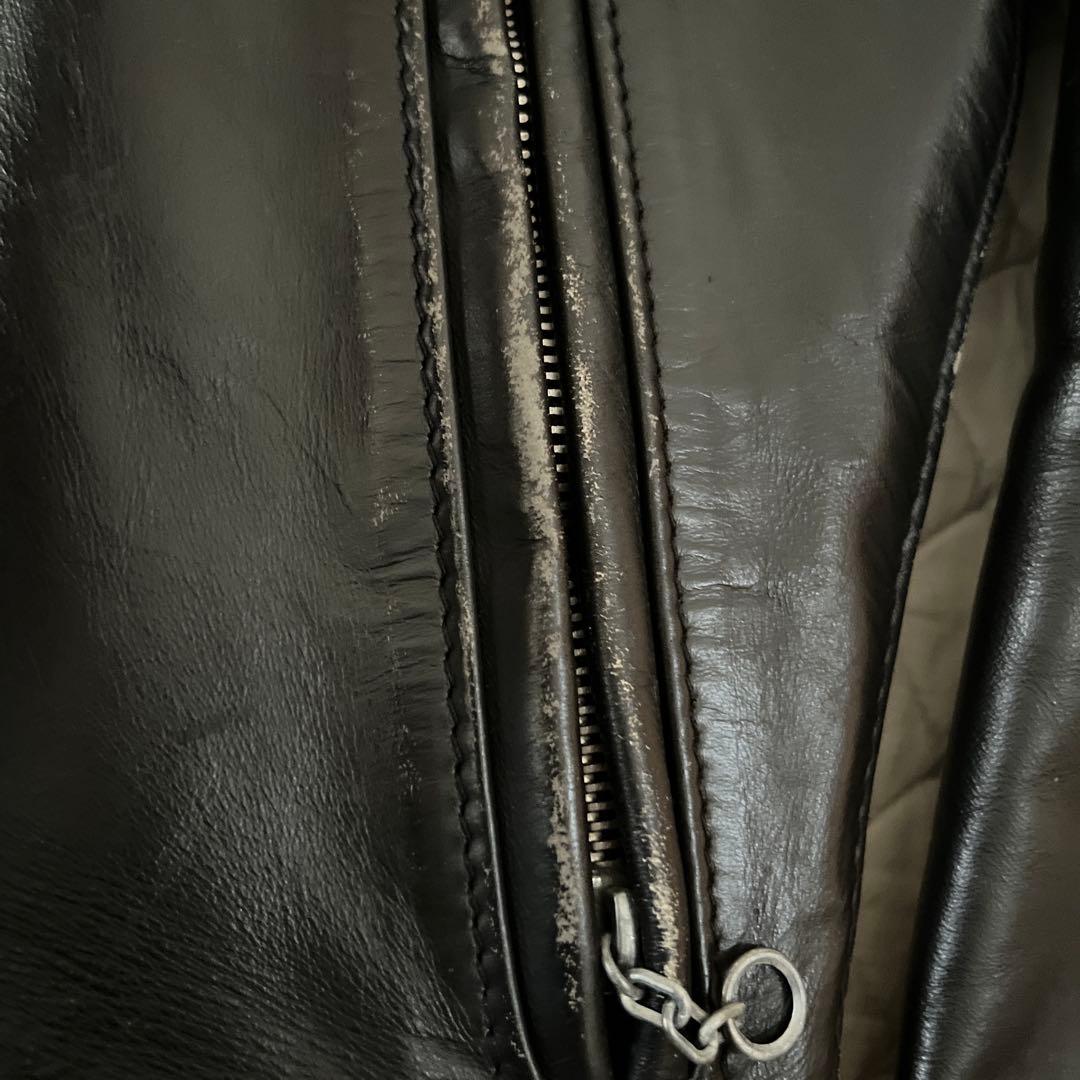 Schott《定番》シングルブラックライダースジャケット サイズ36