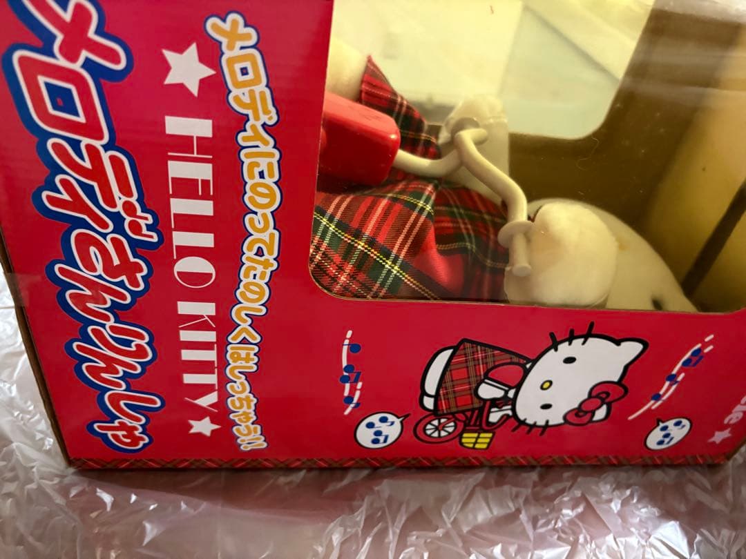 トーホー ハローキティ メロディさんりんしゃ サンリオ レトロ ぬいぐるみ
