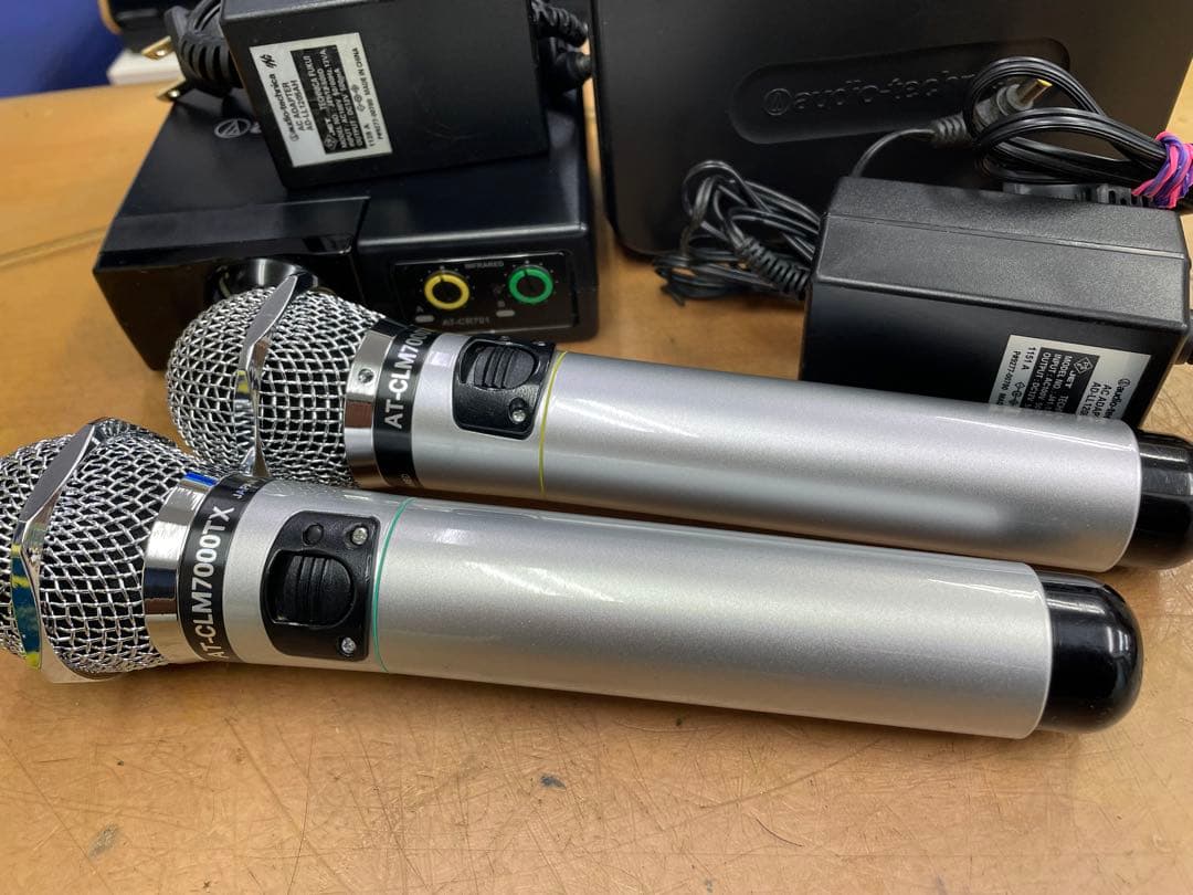 オーディオテクニカ製赤外線ワイヤレスマイクセット　CR701+CLM7000極上