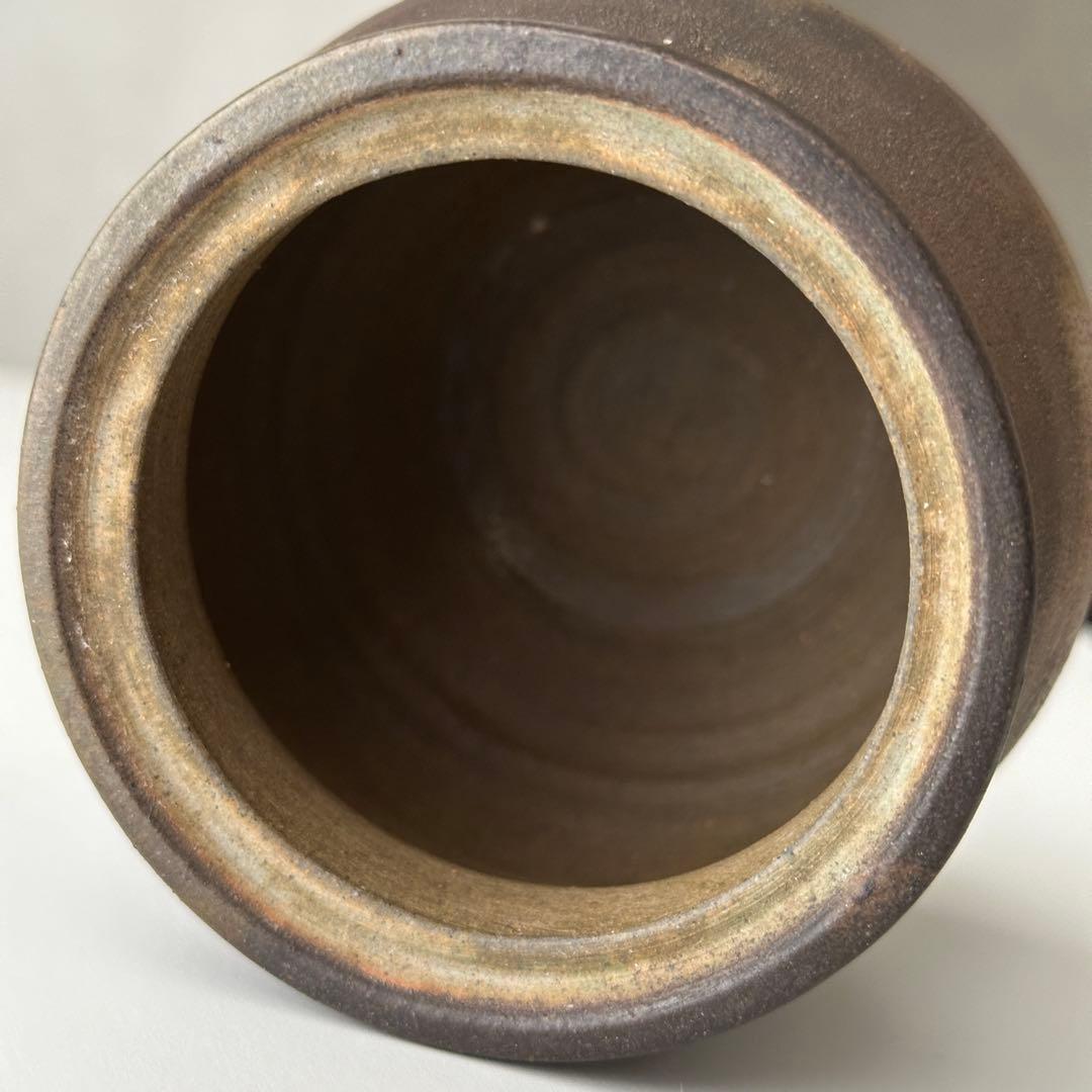 嶋村白山 備前 壺 小壺 蓋なし品