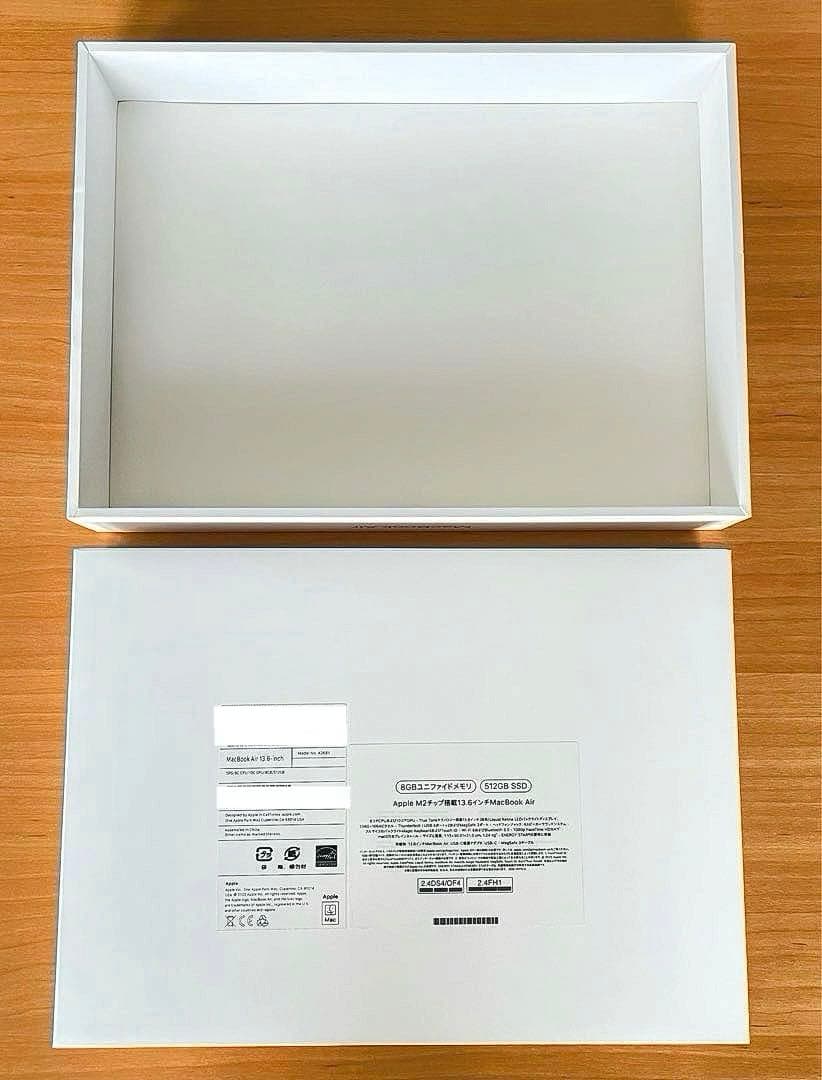 MacBook Air 13インチ M2 スペースグレイ 512GB