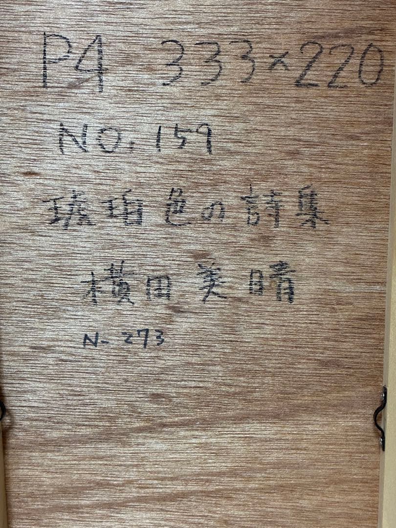 期間限定価格 幻想世界の少女画家 横田美晴 『琥珀色の詩集』P4号 真筆作品