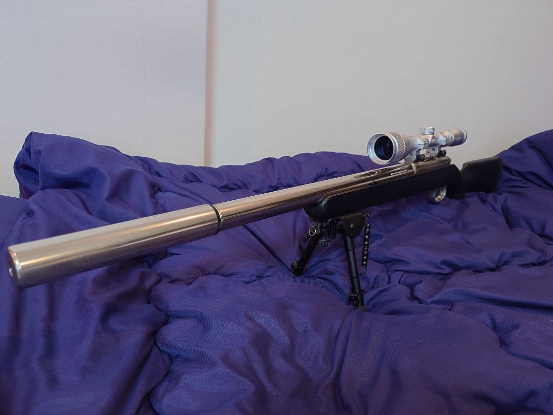 東京マルイ　VSR-10 プロハンターG 黒色木製ストックに変更