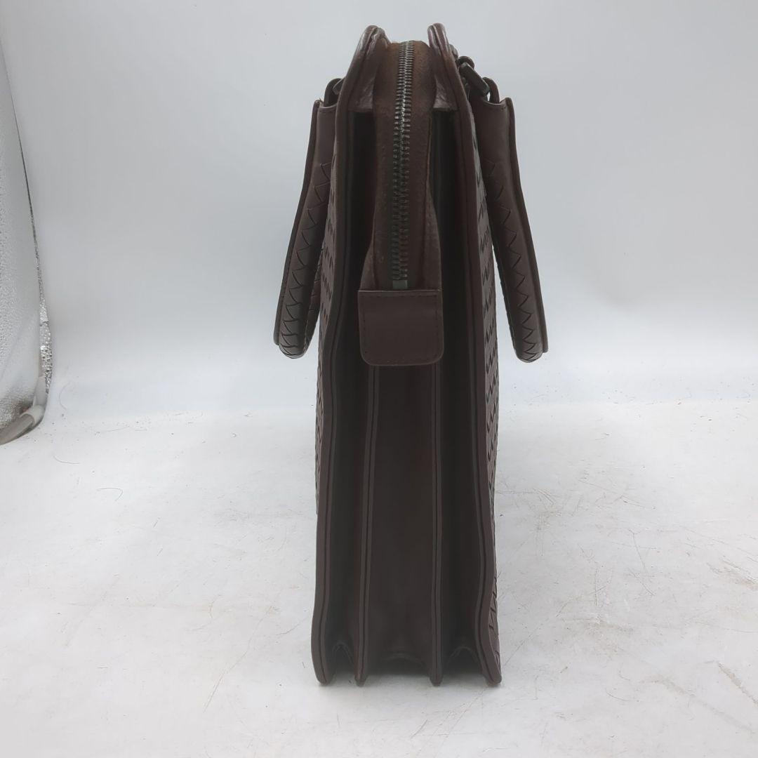 極美品✨️　ボッテガヴェネタ イントレチャート ビジネスバッグ　ブラウン　自立