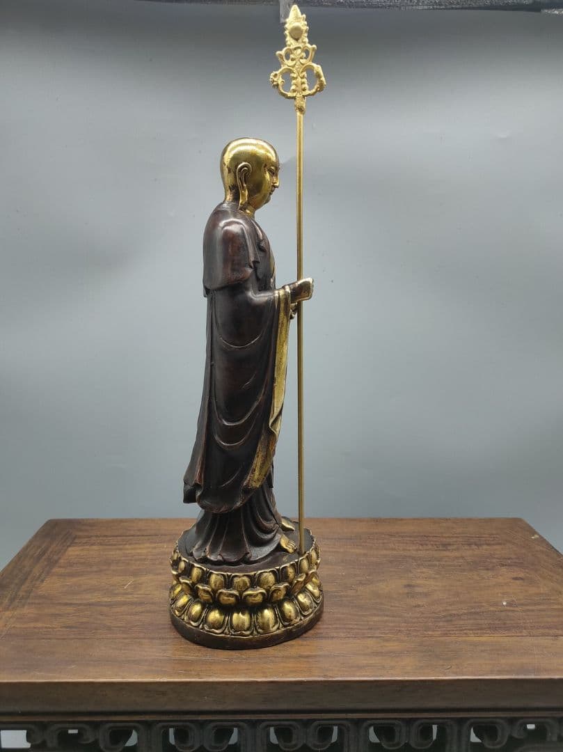 地蔵 菩薩 観音 銅製 仏像 彫刻 置物 開運 風水