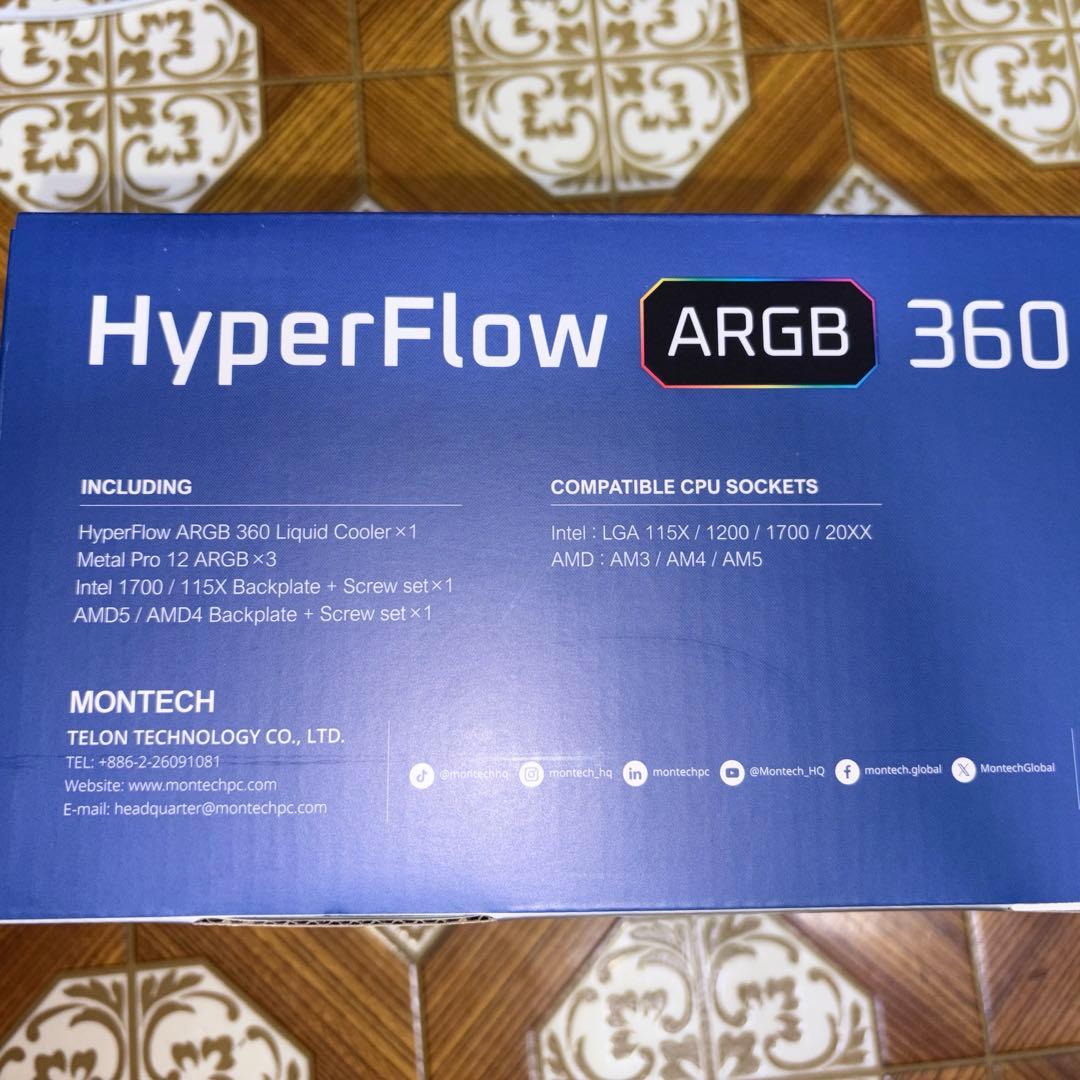 MONTECH HyperFlow ARGB 360mm 水冷CPUクーラー